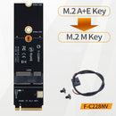 M.2 M Key to NGFF A + E Key Slot PCIe WiFi Card Adapter for AX200 9260AC