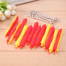 12pcs Perm Bar Rubber Band Hair Curler Hairdressing Tool(Random Color/5