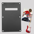 PVC Pickguard Tremolo Cavity Backplate for Electric Guitar Accessory(Black)