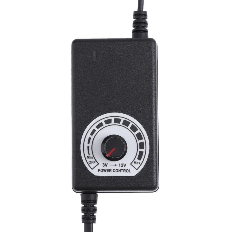 AC to DC Adapter 3-12V 2A Adjustable Power Supply Motor Speed Controller US