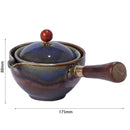Portable Chinese Gongfu Kung Fu Tea Set Rotating Ceramic Teapot Teaware (G)