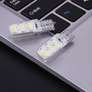 10pcs T10 5630 W5W Silica Gel 6MSD LED Car Interior Light Reading Bulbs