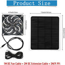 10w Waterproof Solar Exhaust Fan Air Extractor with Solar Charging Panel