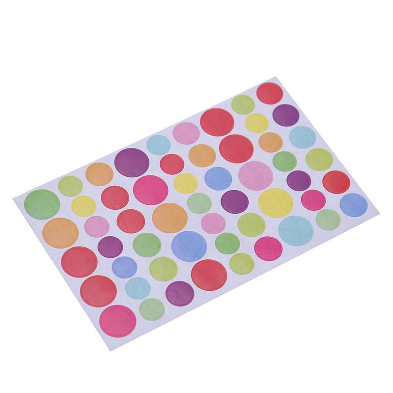 6pcs/set Colorful DIY Scrapbooking Diary Photo Album Stickers(Circle)