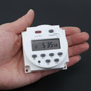 12V/220V Digital LCD Display Power Timer 7Days Programmable Time Relay Switch