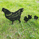 Pile Plug-in Posts Standing Lovely Chick Silhouette Silhouette Stakes