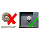 Oval Head Bit Key Opening Service Repair Tool For Jura Screw AEG V0W6 E3L8