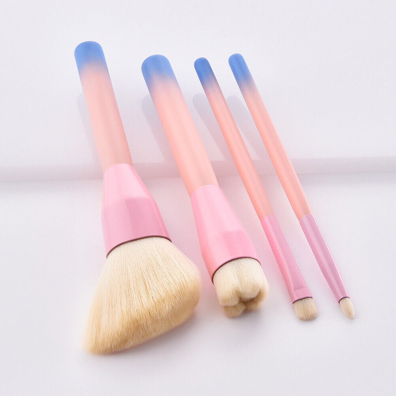 4pcs Gradient Color Cosmetic Powder Foundation Eyeshadow Makeup Brushes Set