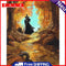 Forest Witch Oil Paint by Numbers Hand Painted Frameless Picture Home Ornament
