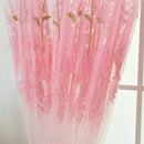 Offset Printing Sheer Curtain Yarn Tulle Window Screen Voile Panel(Pink)