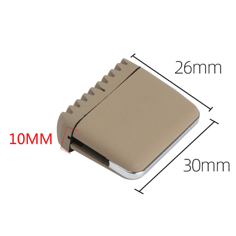 Right/Left A/C Air Vent Tab Clip for Mercedes Benz S300 W220 98-05 (Beige)
