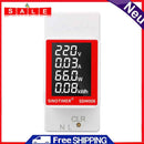 SDM008 50V-300V Wattmeter kWh Voltage Current Power Consumption Energy Meter