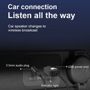 AUX Bluetooth-compatible 5.0 Audio Receiver Handsfree Music Adapter for Car