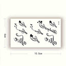 Black Heart Pattern Removable Waterproof Temporary I5D3 Tattoo Stickers B3B3