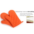 Heat Resistant Oven Baking Gloves Stove Kitchen Insulation Glove (Orange)