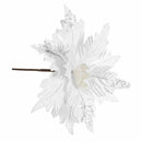 Home Decoration Xmas Gift Christmas Tree Flowers Glitter Ornament Poinsettia
