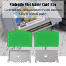 For N64 Cart Shell Game Console Cases Replacement (US Transparent Green)