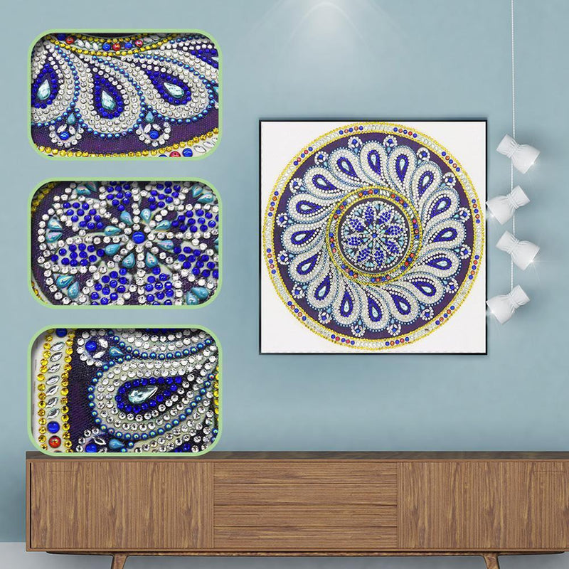 5D DIY Special Shaped Diamond Painting Mandala Cross Stitch Kits (R8349) Newly