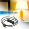 USB Power Cable 2 Pin USB 2.0 Male Cord Extension DIY with Switch (Black)