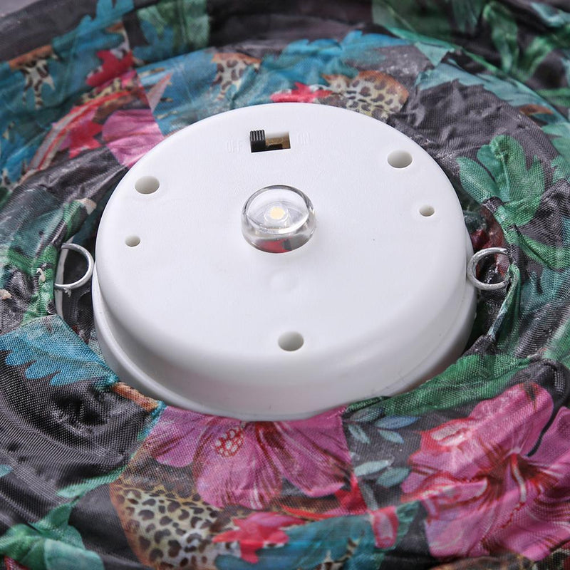8 inch LED Solar Lantern Waterproof Pendant Decor (Tropical Rain Forest A)
