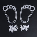 1 Set Metal Feet Circle Letters Embossing Cutting Dies Stencil Newly