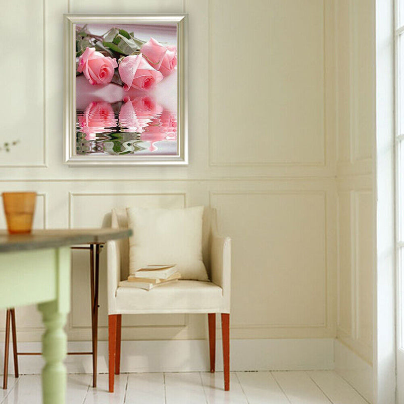 5D DIY Round Drill Diamond Painting Rose Cross Stitch Embroidery Mosaic Kit