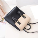 Fashion PU Leather Flap Women Shoulder Bags Multi-Function Casual Mini Backpack