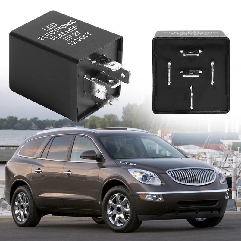 5-Pin EP27 FL27 LED Turn Signal Flasher Relay Decoder Fix Hyper Flash 12V 150