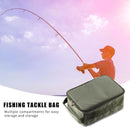 Double Zipper Outdoor Fishing Line Reel Lure Hook Handbag Storage Tackle Bags