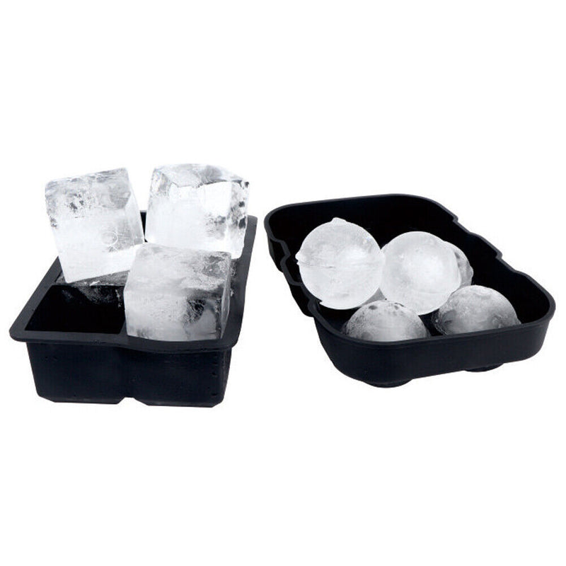 Silicone Diamond Ice Tray Set Honeycomb Square Ice Box Round Ice Hockey Bar Tool