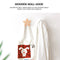 Wall Hooks - Wooden Handmade Decorative Wall Hooks Rack - Star / Moon / Cloud