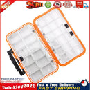 Fishing Tackle Box Double Sided Fishing Lure Bait Hook Storage Box (L) Newly