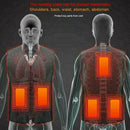5 in1 USB Thermal Heated Pad Electric Vest Heat Warm Jacket Warmer Body