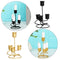 Wrought Iron Candelabra Metal Candle Stands Modern Style Candle Holders