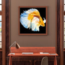 DIY Goldfish Pattern Full Cross Stitch Kits Stamped Canvas 11CT Embroidery Gift