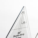 #A Acrylic Triangle Quilting Ruler DIY Hand Cloth Sewing Cutting Double Ruler