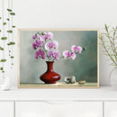Phalaenopsis Oil Paint By Numbers Kits DIY Handpainted on Canvas Gift Unframed