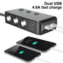 4 USB Plug Phone Charger Car Cigarette Lighter Power Adapter Car Charger Socket