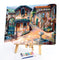 Handpainted DIY Beautiful Town Oil Paint by Numbers Kit Pictures Wall Craft
