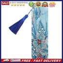 DIY Flower Special Shaped Diamond Painting Students Leather Tassel Bookmark
