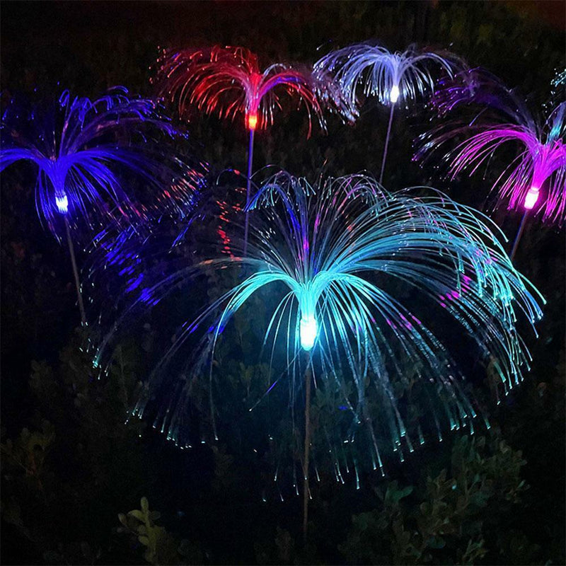 Solar Jellyfish Lawn Garden Lights Waterproof Outdoor Ground Lawn LED Stake Lamp