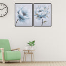 2 Panels Golden Leaf Lotus Oil Paint By Numbers Kits DIY Wall Art Picture