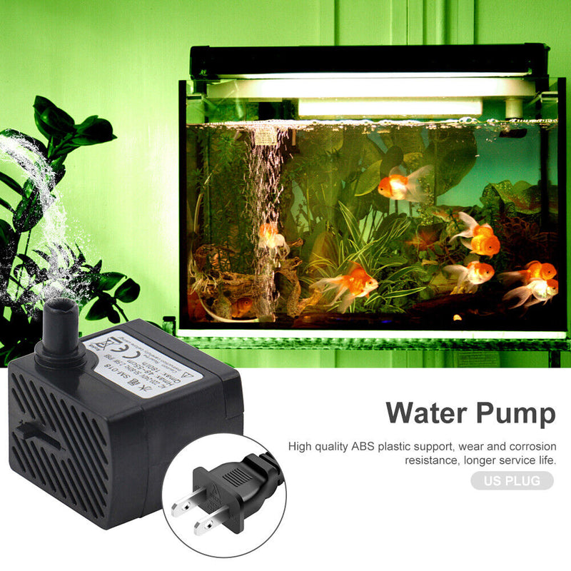 180L/H Ultra-quiet Submersible Aquarium Water Fountain Pump for Fish Tank P