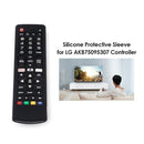 Silicone Remote Control Protective Case Cover for LG TV AKB75095307 (Black)