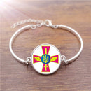 Ukrainian National Flag Gem Bracelets Ukraine Patriotic Women Hand Chain(4)