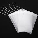 50pcs Non-Woven Drawstring Tea Bags Seal Filter Herb Spice Pouch (10x15cm) Newly