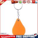 10X Plastic Portable Folding Magnifier Handheld Glass Lens Keychain(Orange)