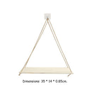 Wooden Swing Hanging Rope Ornament Rack Wall Mounted Shelves Plant Pot Holder