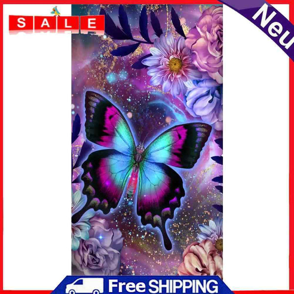 5D Diamond Painting DIY Butterfly Full Round Drill Mosaic Picture Rhinestone Set