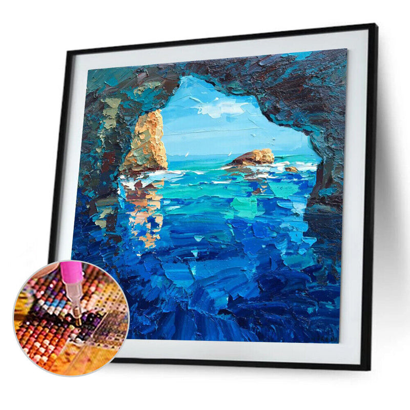 5D DIY Diamond Painting Kits Full Round Drill Oil Paint Sea Mosaic Picture